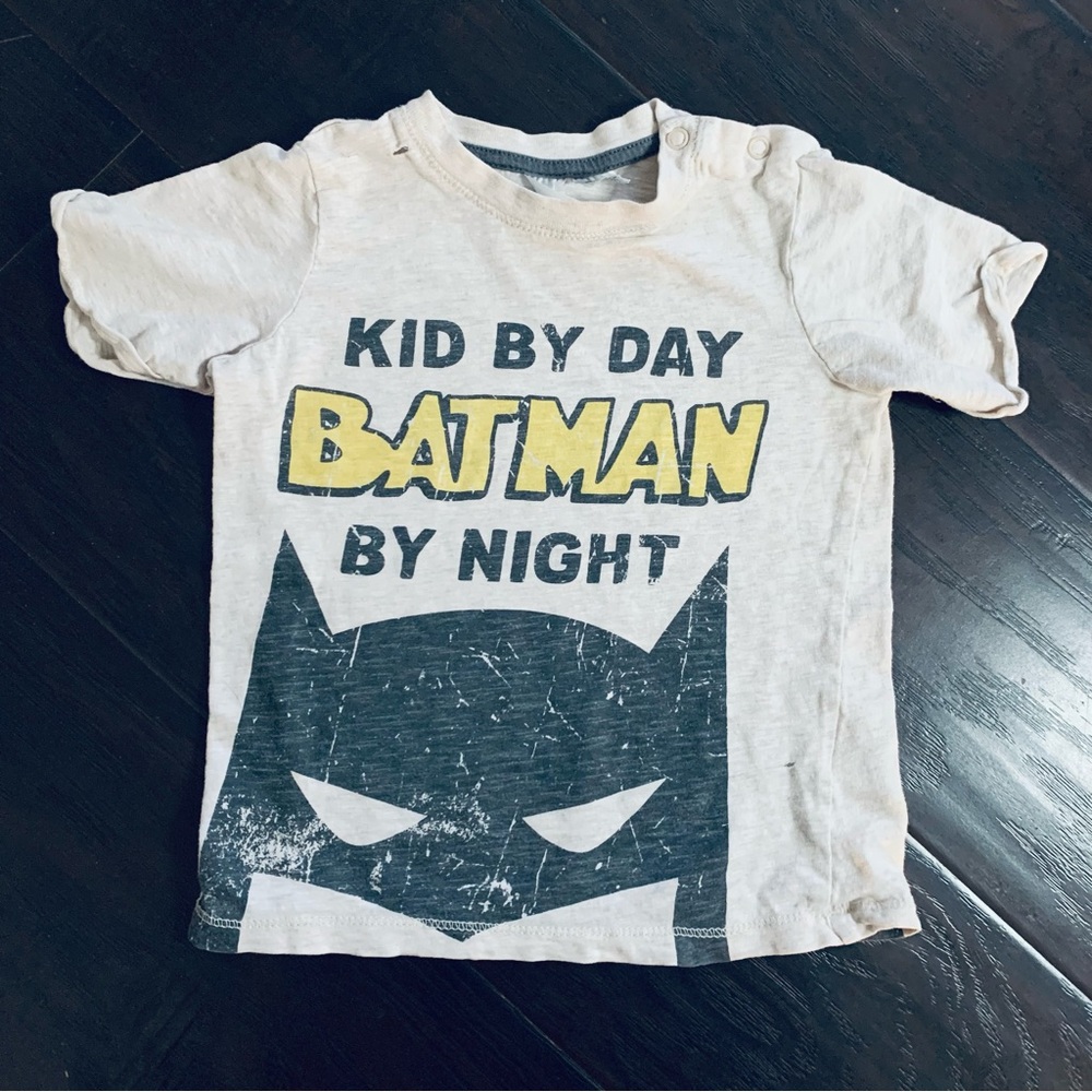 H&M Toddler Boy's Cute Batman 'BatBoy' SuperHero Graphic Top
